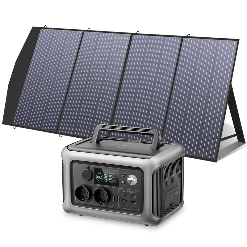 ALLPOWERS Portable Power Station Solar panel 100W 140W 200W