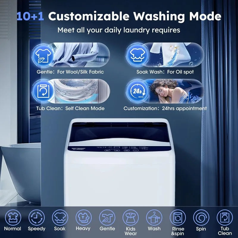 1.0 Cu.ft. Portable Washing Machine for Home & Apartment