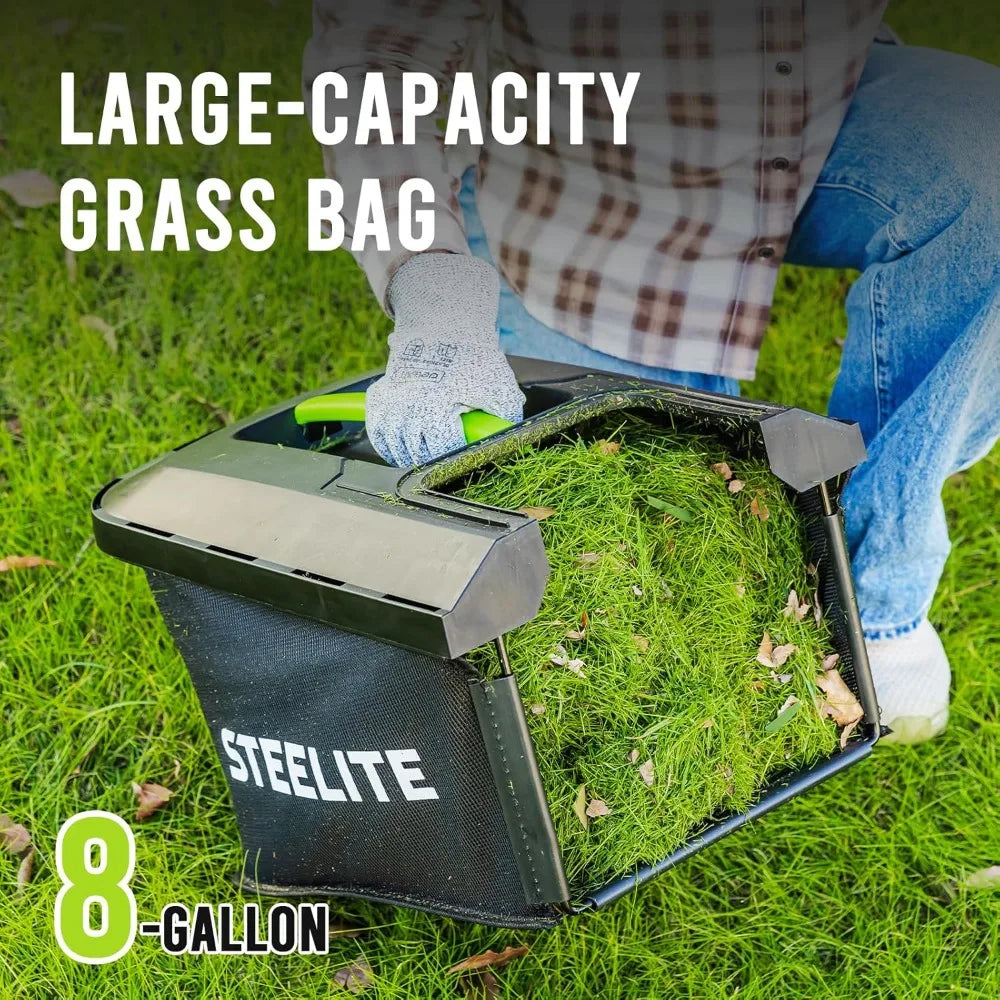 STEELITE 13-Inch Cordless Lawn Mower, 21V 4.0Ah Electric Mower