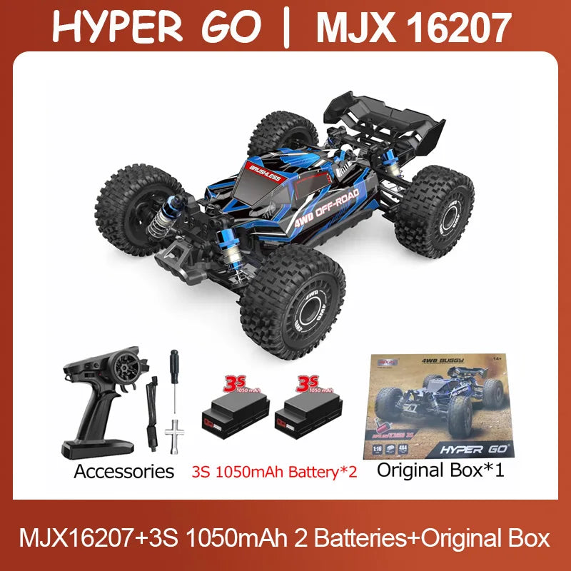 HYPER GO MJX Brushless Remote Control Car 16207 16208