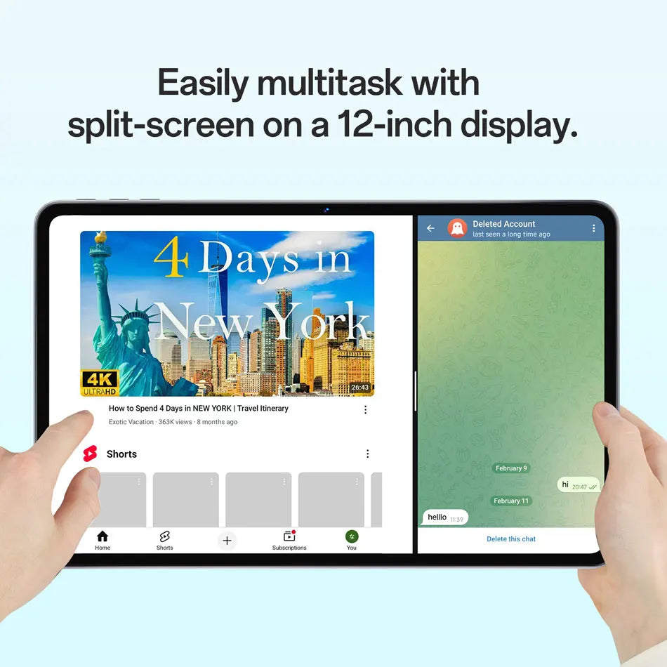 SVITOO Android Tablet 12 inch Large Screen Tablet 24GB+128GB