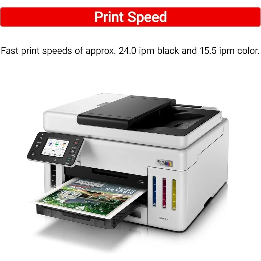 Canon GX6120 White Wireless All-in-One Printer, Print, Scan and Copy