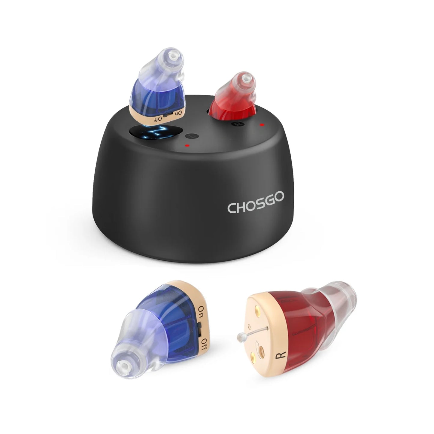 CHOSGO Hearing Aids Rechargeable With Noise Cancelling