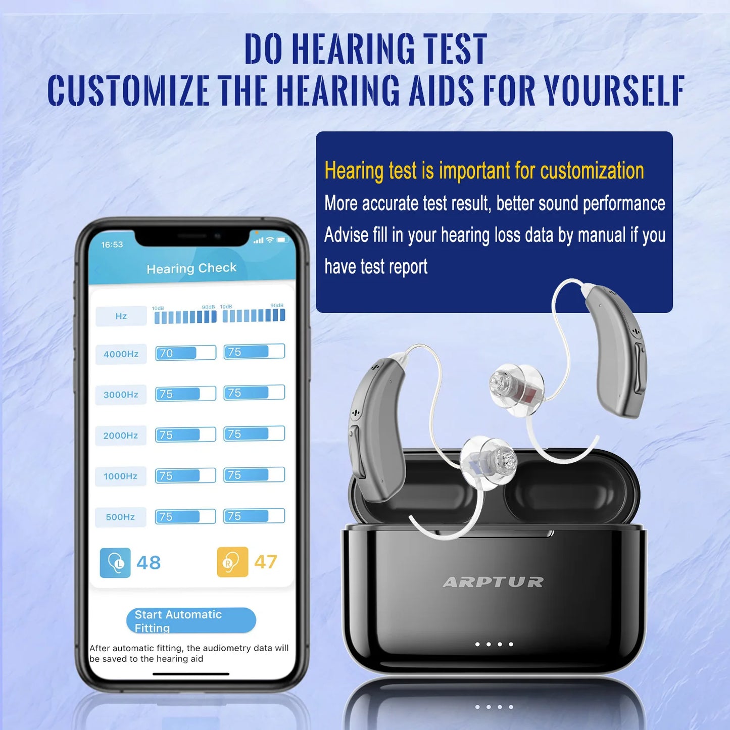 Bluetooth Hearing Aids for Seniors Rechargeable
