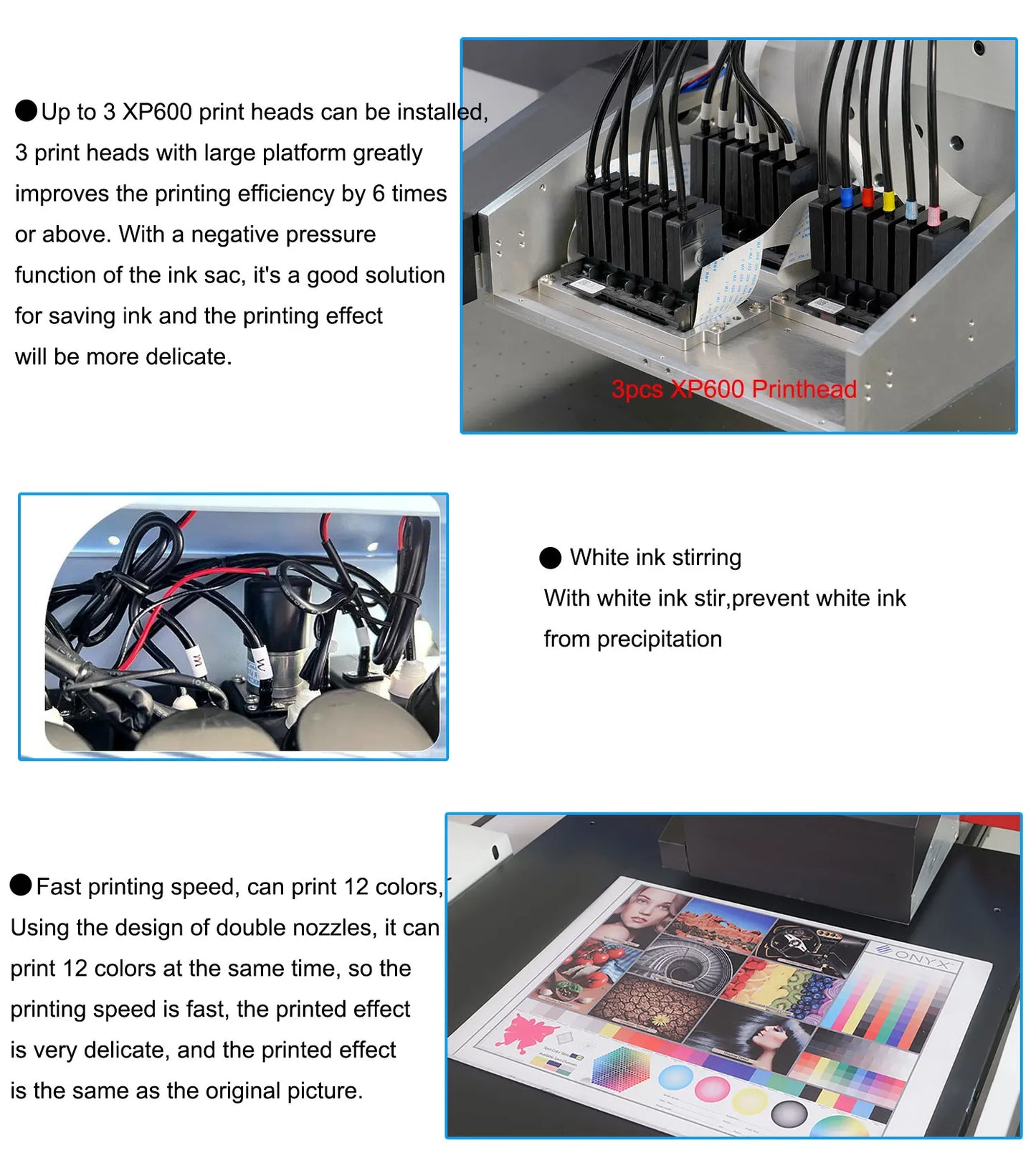 A1 UV 6090 UV Printer EPSON 3PC XP600 Automatic Flatbed Printing
