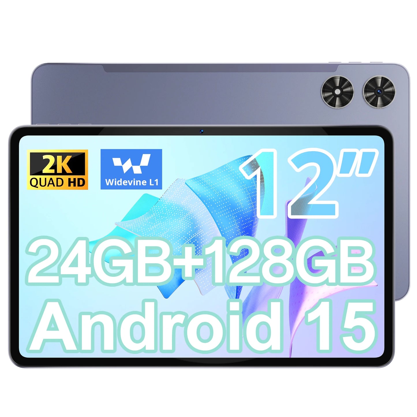 SVITOO Android Tablet 12 inch Large Screen Tablet 24GB+128GB