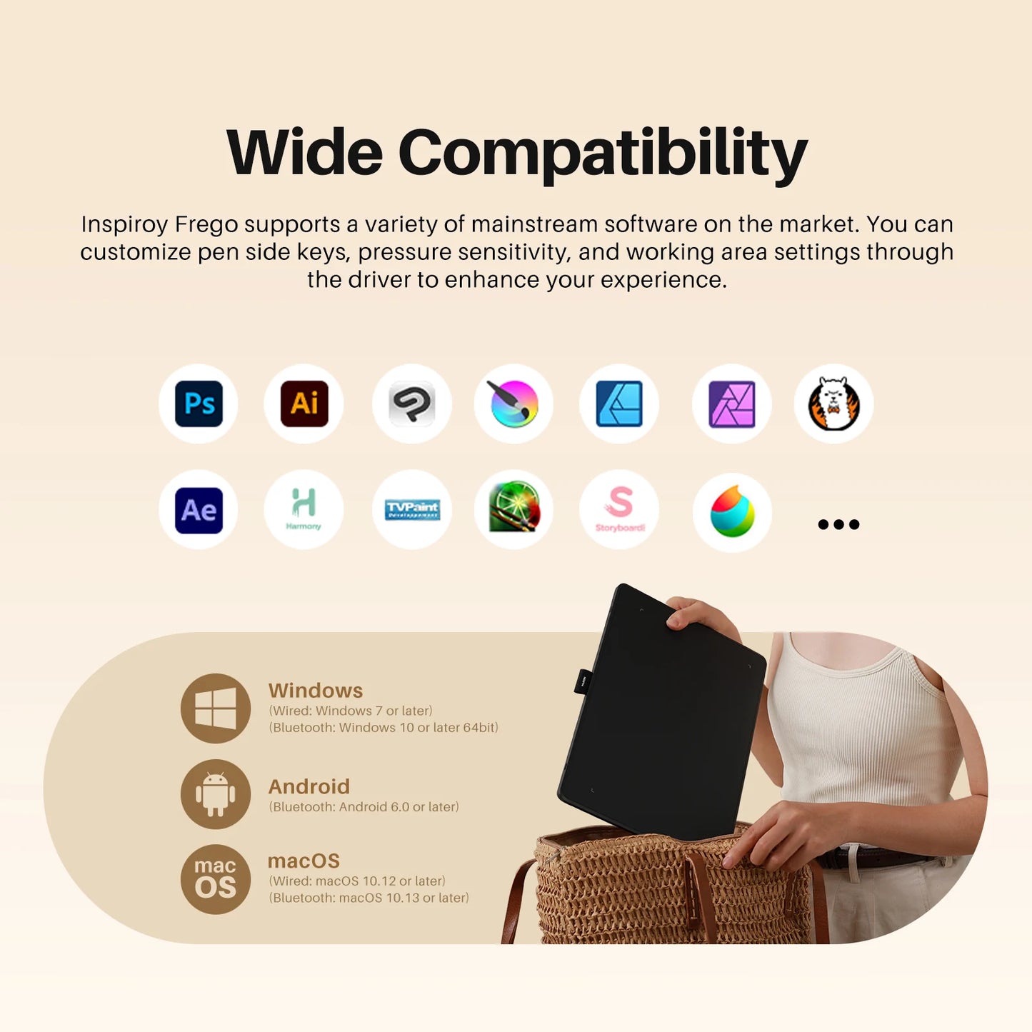 Huion Inspiroy Frego S/M Graphics Tablets