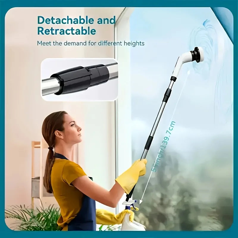 AHTOSKA 9-in-1 Electric Rotating Cleaning Brush