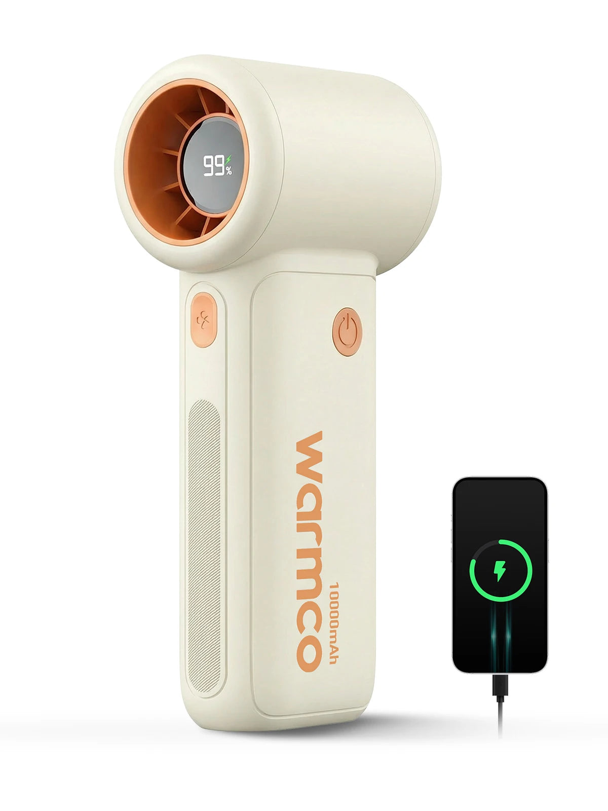 Warmco 10000mAh Turbo Portable Handheld Fan
