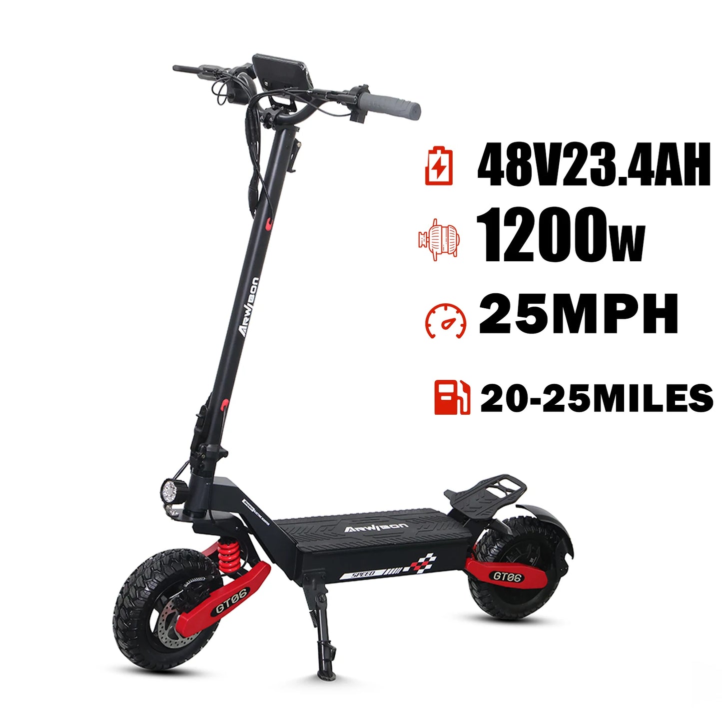 Arwibon 1200W Motor Electric Scooter