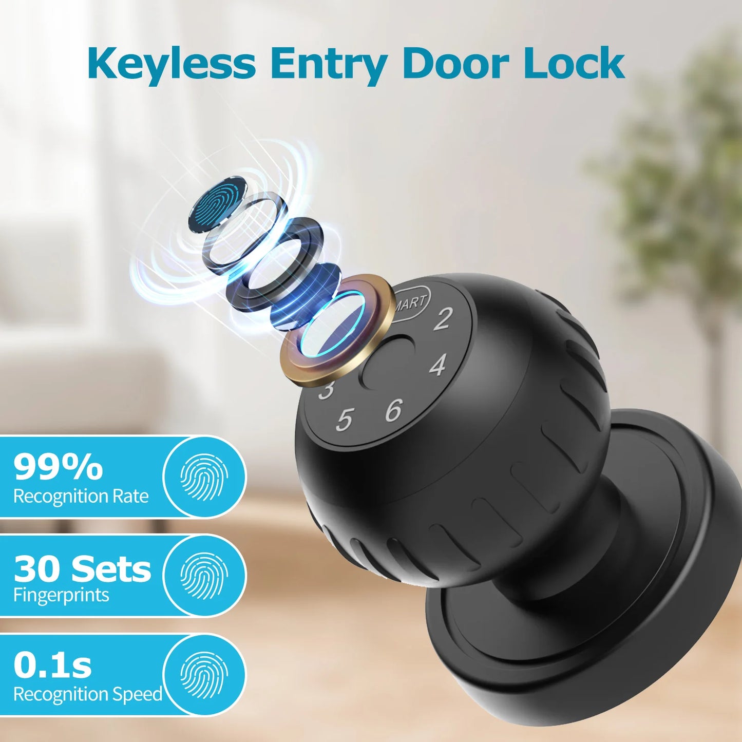 Viladepot Smart Lock Fingerprint Door Lock App