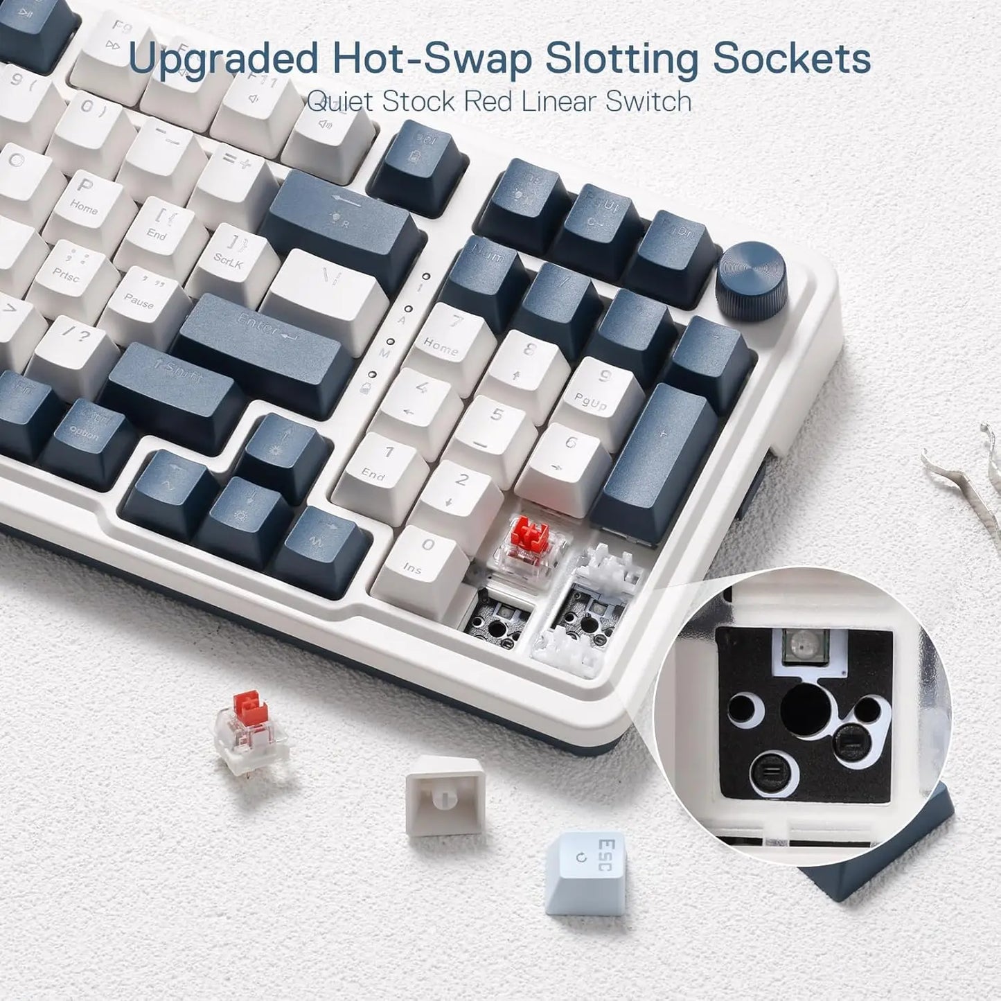 Redragon K686 PRO 98 Keys 3-Mode Wireless Gaming Keyboard