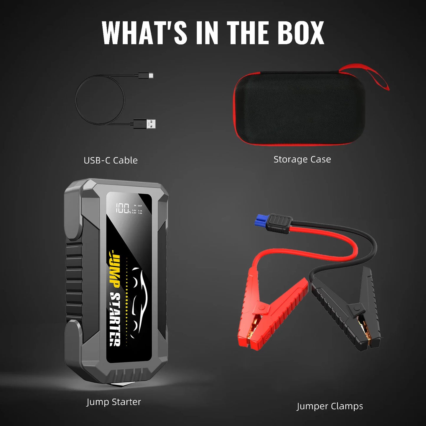 Car Jump Starter 5000A, Jump Starter Battery Pack