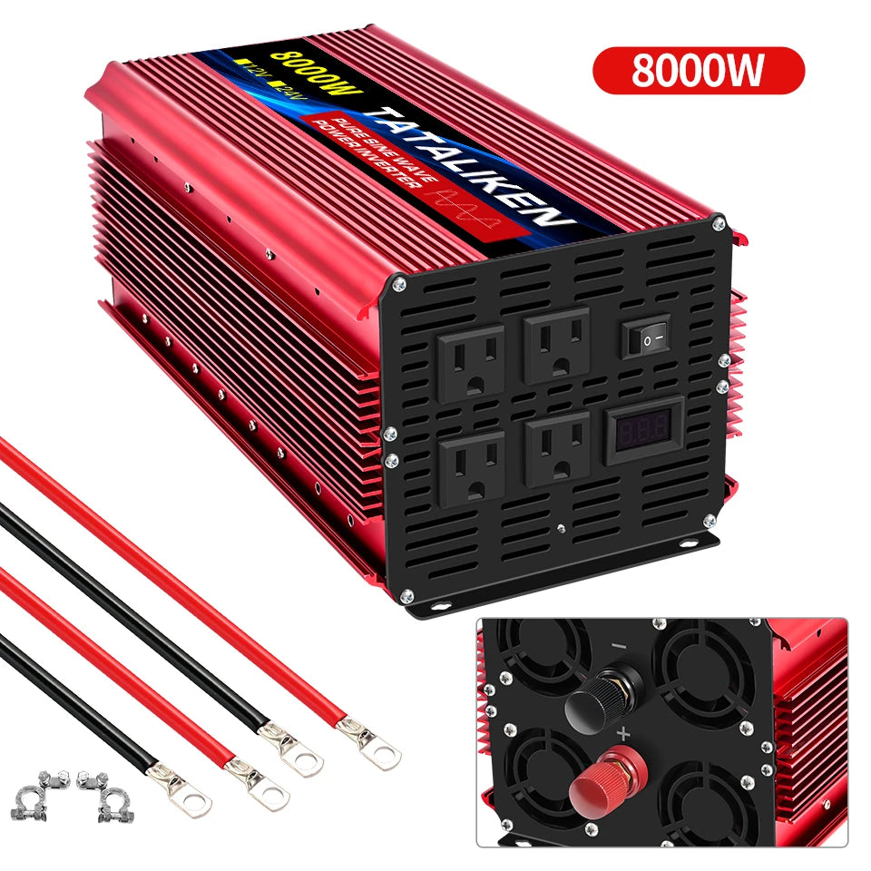 TATALIKEN Pure Sine Wave Inverter Portable Power