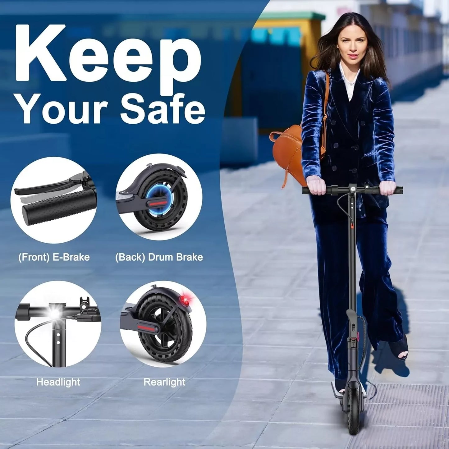 Ladped LP60 Electric Scooter 350W 19mph APP Smart Control Scooter