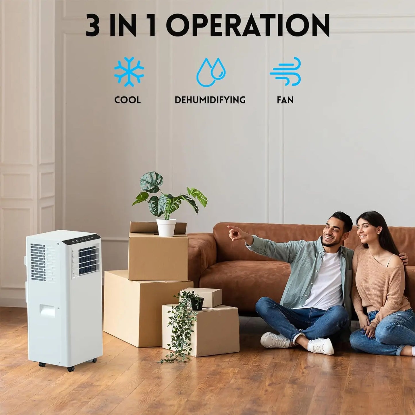 ACEKOOL 8500 BTU Portable Air Conditioner with LCD Display