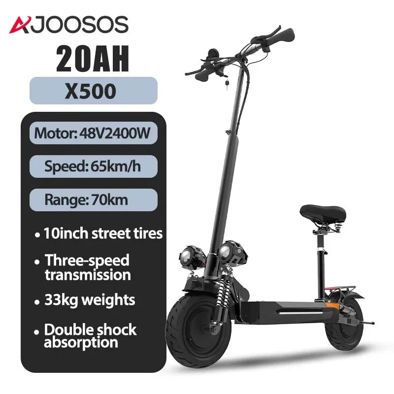 AJOOSOS 2024 X60 X700 X500 Electric Scooter 2400W-5600W Dual Motor Electric