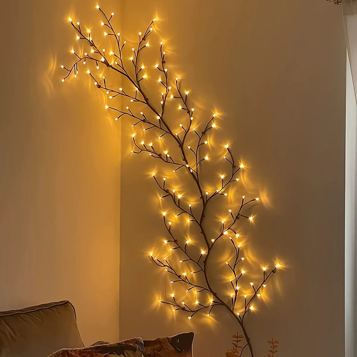 1 Piece USB Powered Willow Vine Fairy Lamp - Bendable