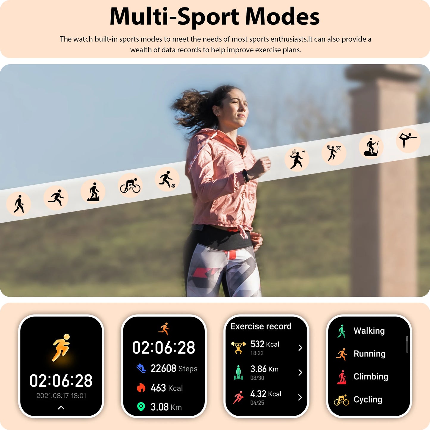 INNOFOVO Smart Watch for Women/Men Bluetooth Calls Fitness Tracker