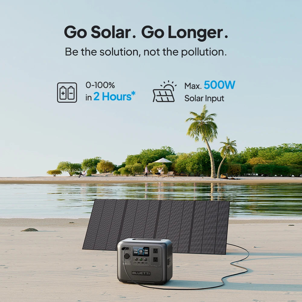 BLUETTI AC70 768Wh 1000W Portable Power Station Solar