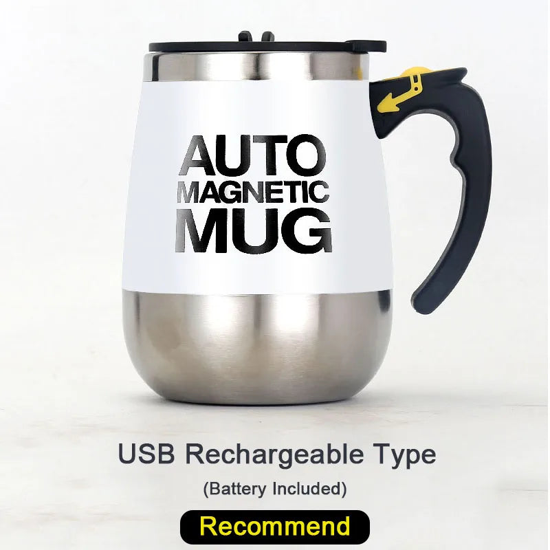 Electric Automatic Self Stirring Magnetic Mug Coffee Milk Mixing Cup
