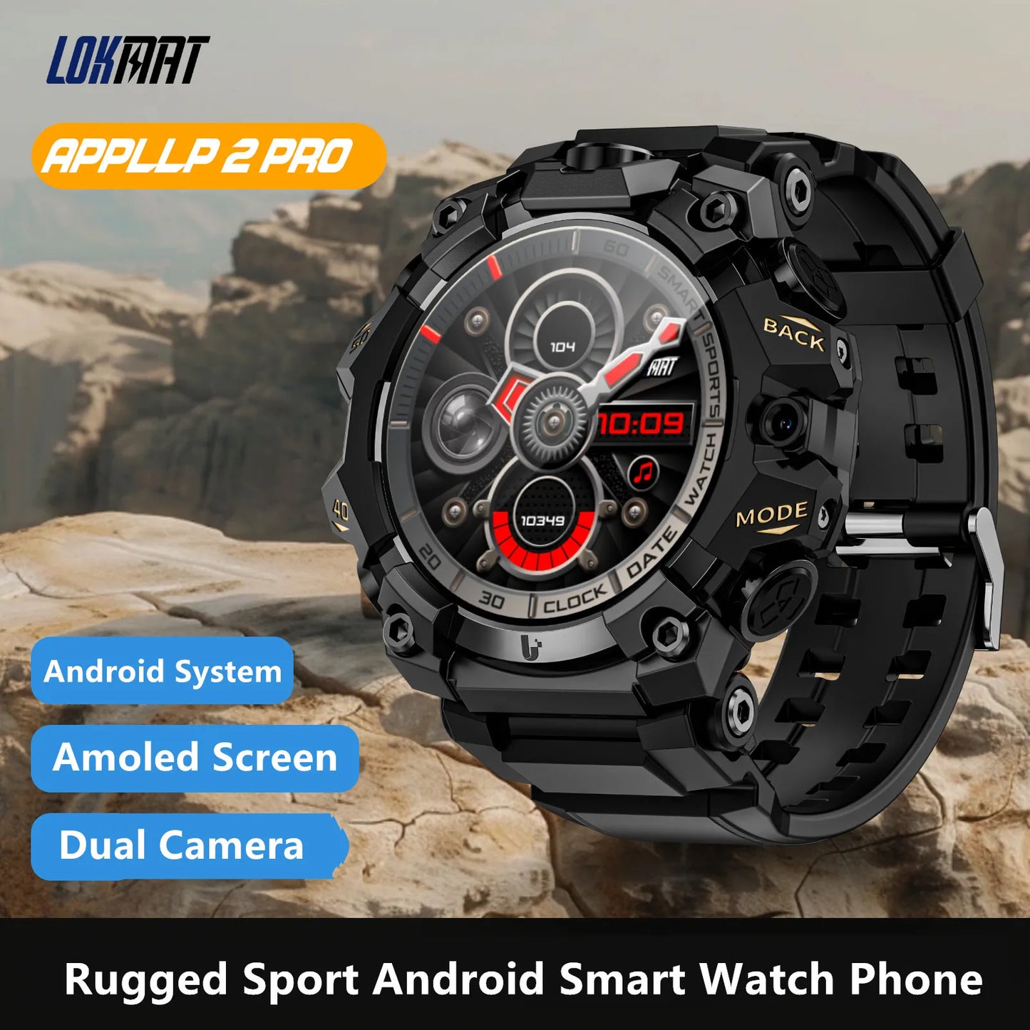 LOKMAT New APPLLP 2 PRO Rugged Sport Android 11Screen