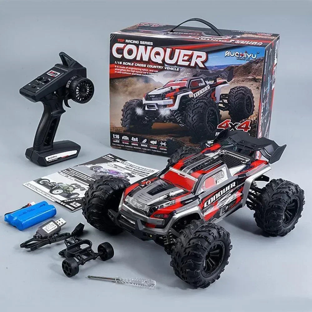 WLtoys 1:16 Scale Large RC Car 50km/h High Speed 4WD Children Toy