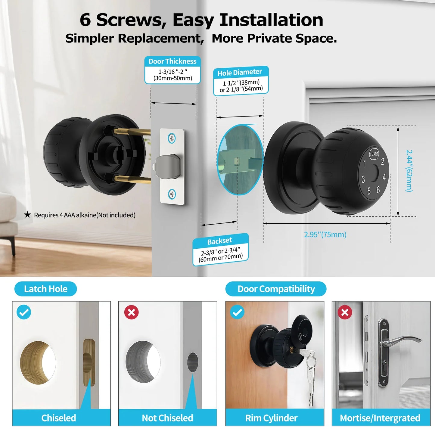 Viladepot Smart Lock Fingerprint Door Lock App
