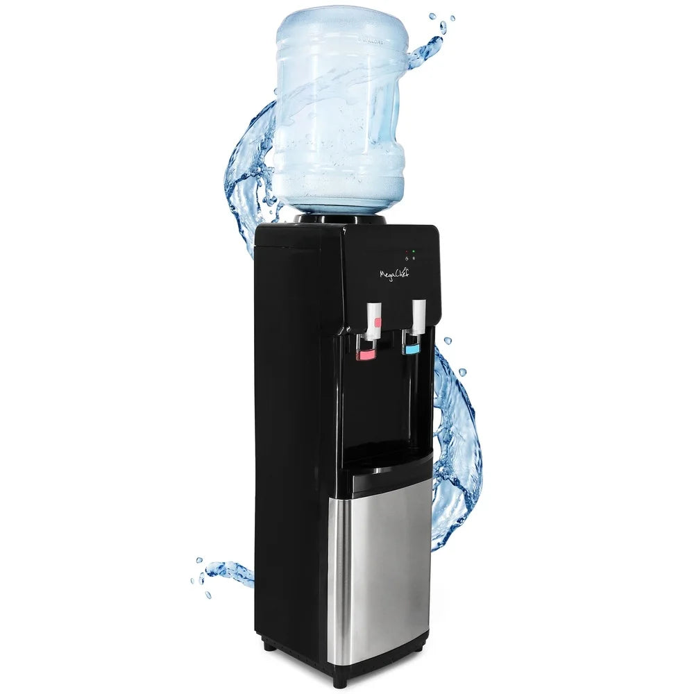 Top Load Hot Cold Water Dispenser Child Safety Lock Drip Tray