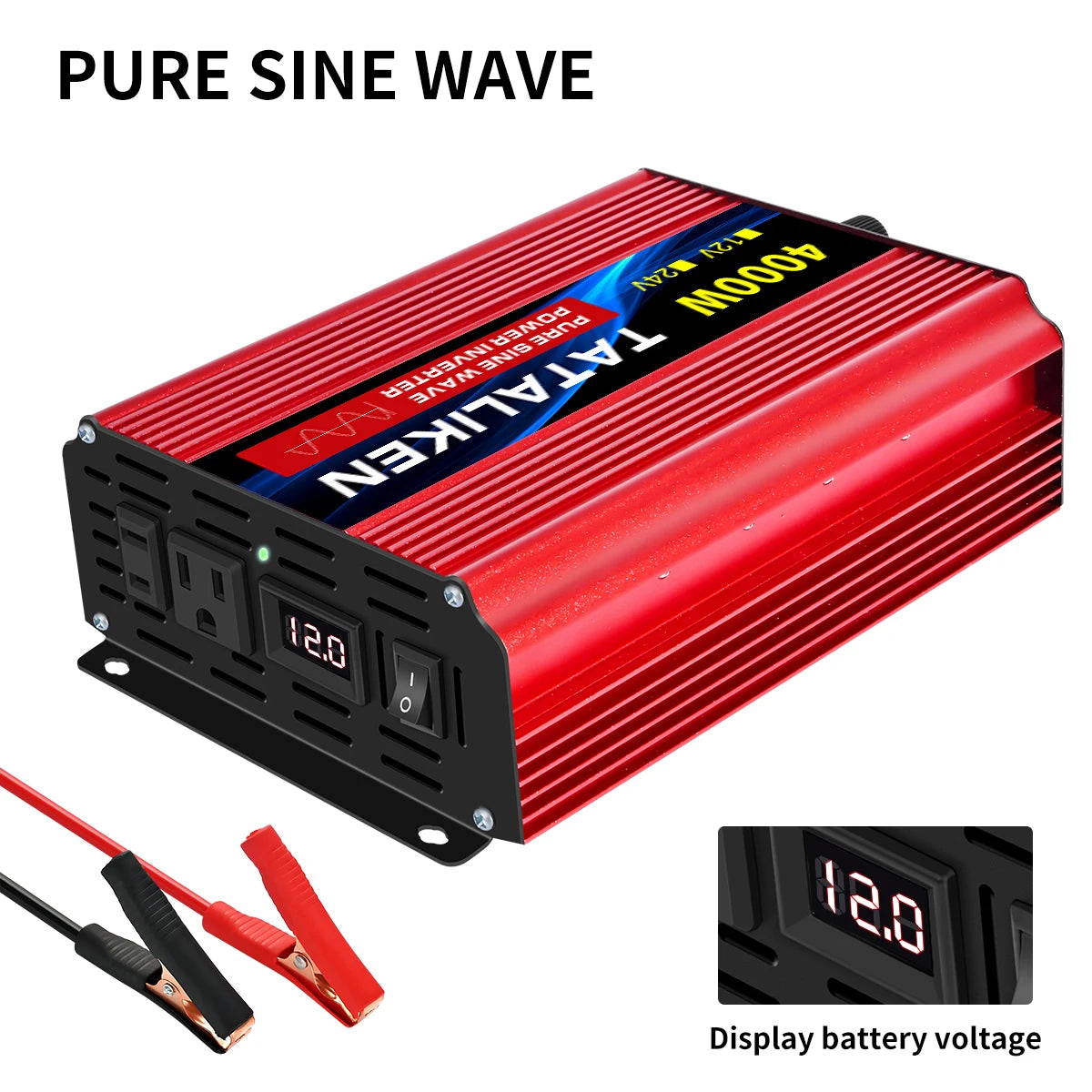 TATALIKEN Pure Sine Wave Inverter Portable Power
