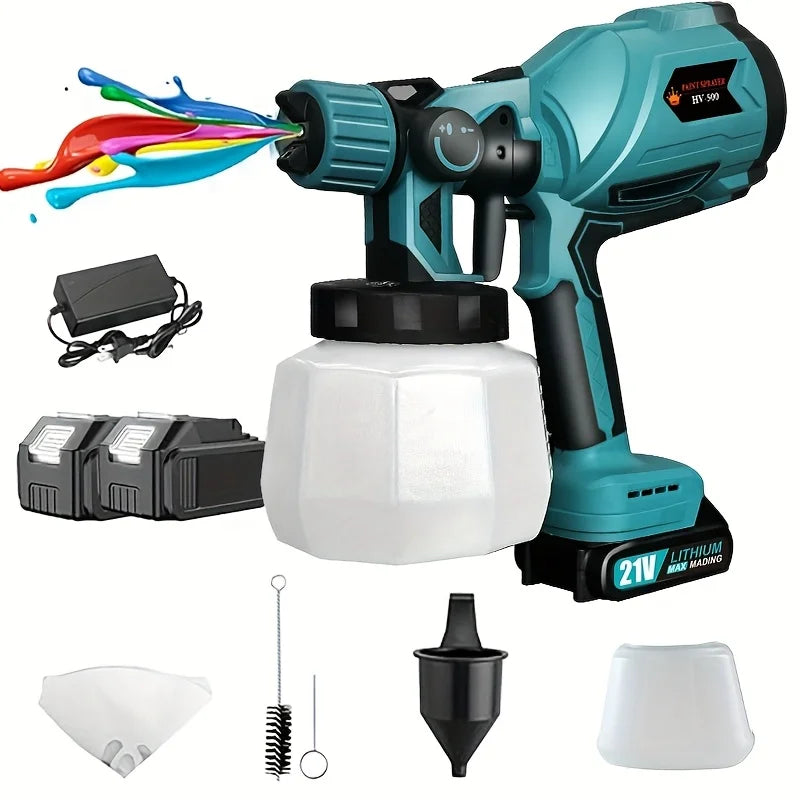 1000ML Electric Spray Gun Cordless Paint Sprayer