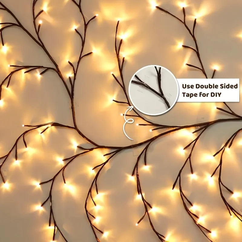 1 Piece USB Powered Willow Vine Fairy Lamp - Bendable