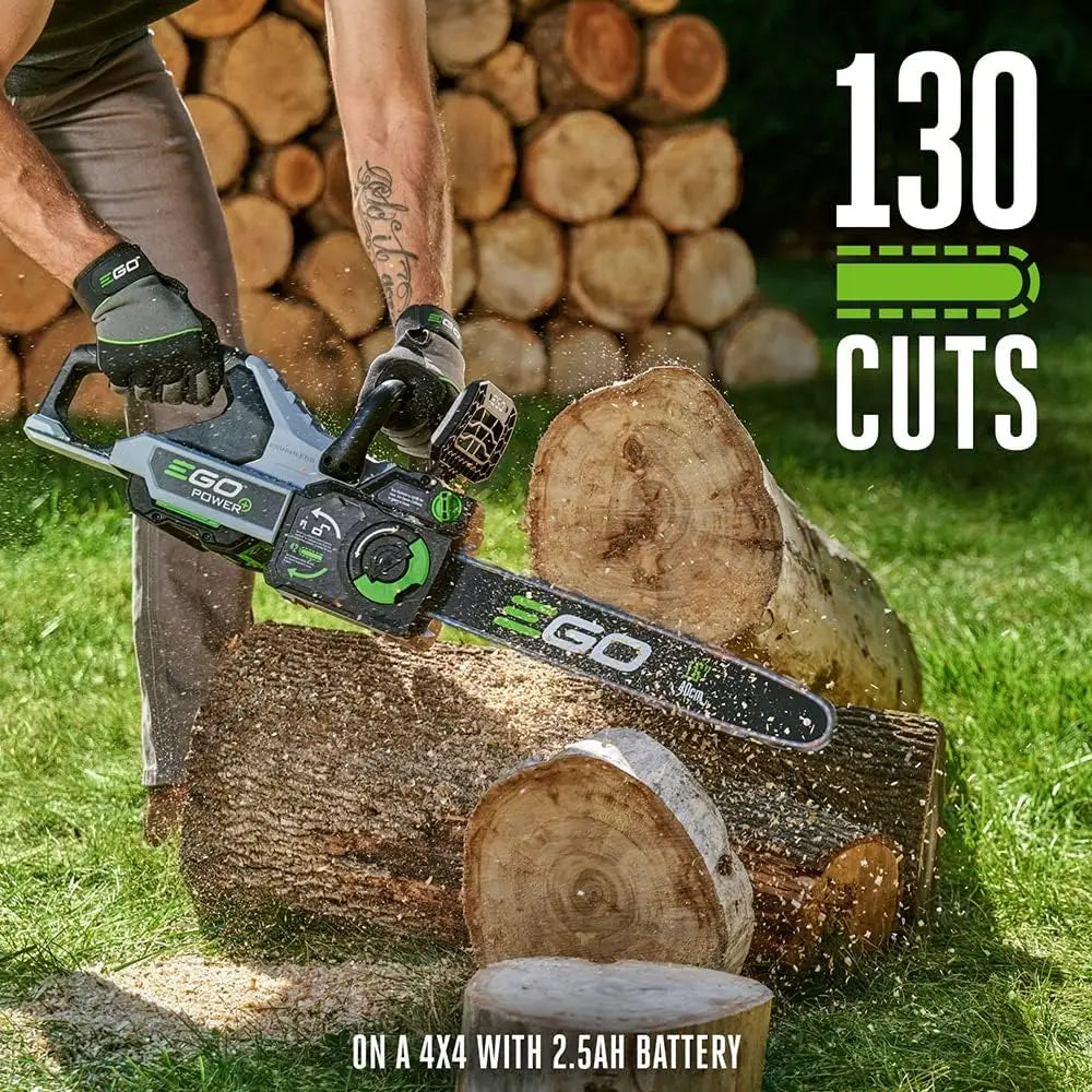 EGO Chain Saw, 16\u201d Battery Powered Chainsaw, Electric Cordless