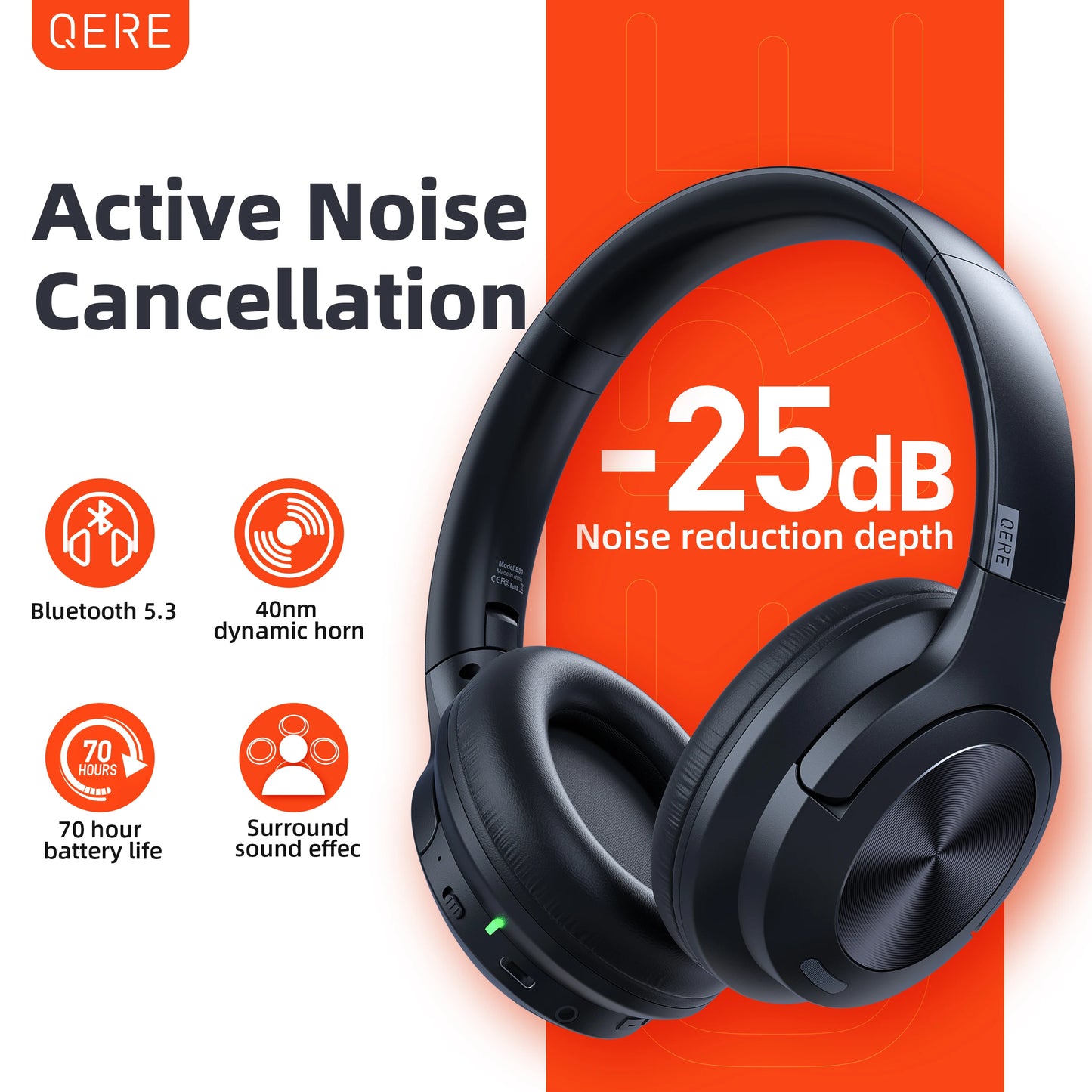 Wireless headphones QERE E80 Earphone Bluetooth