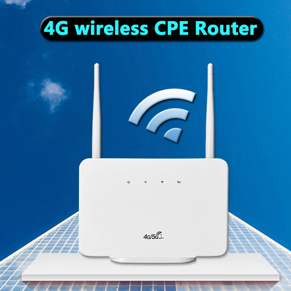 Shunmaii 4G Wireless Router 300Mbps LTE Modem External Antenna