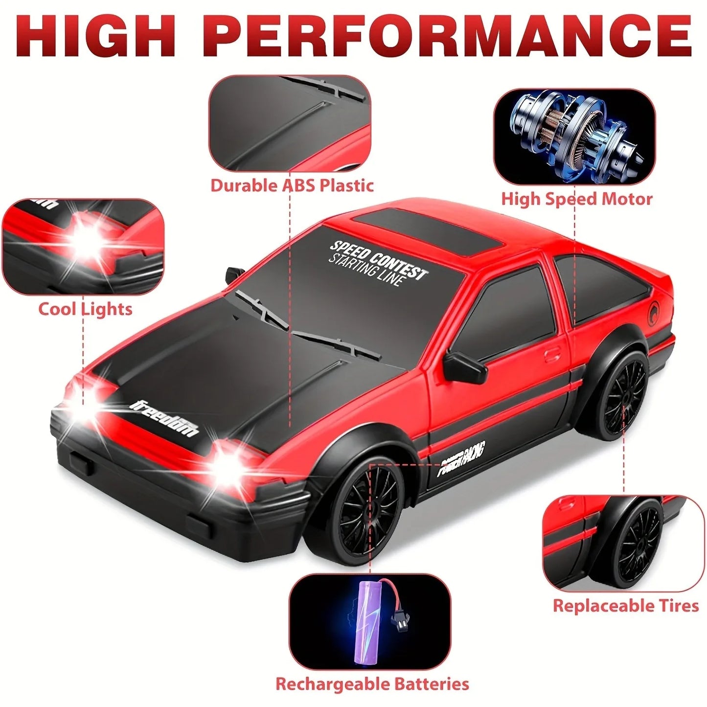 YUAN PLAN Remote Control Toy Car RC Drift