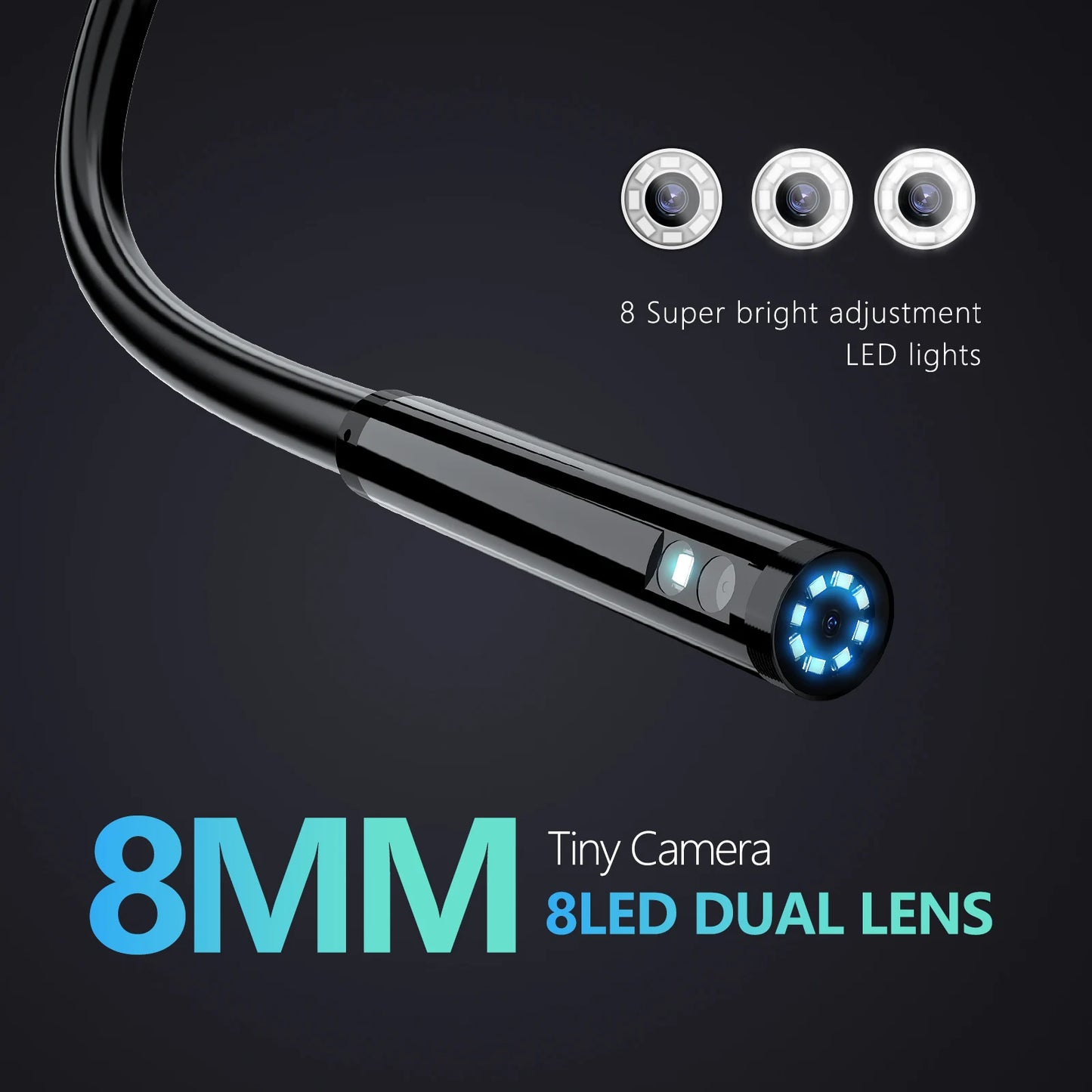 GUANMOU 4.3 '' IPS Endoscope Camera 1080P