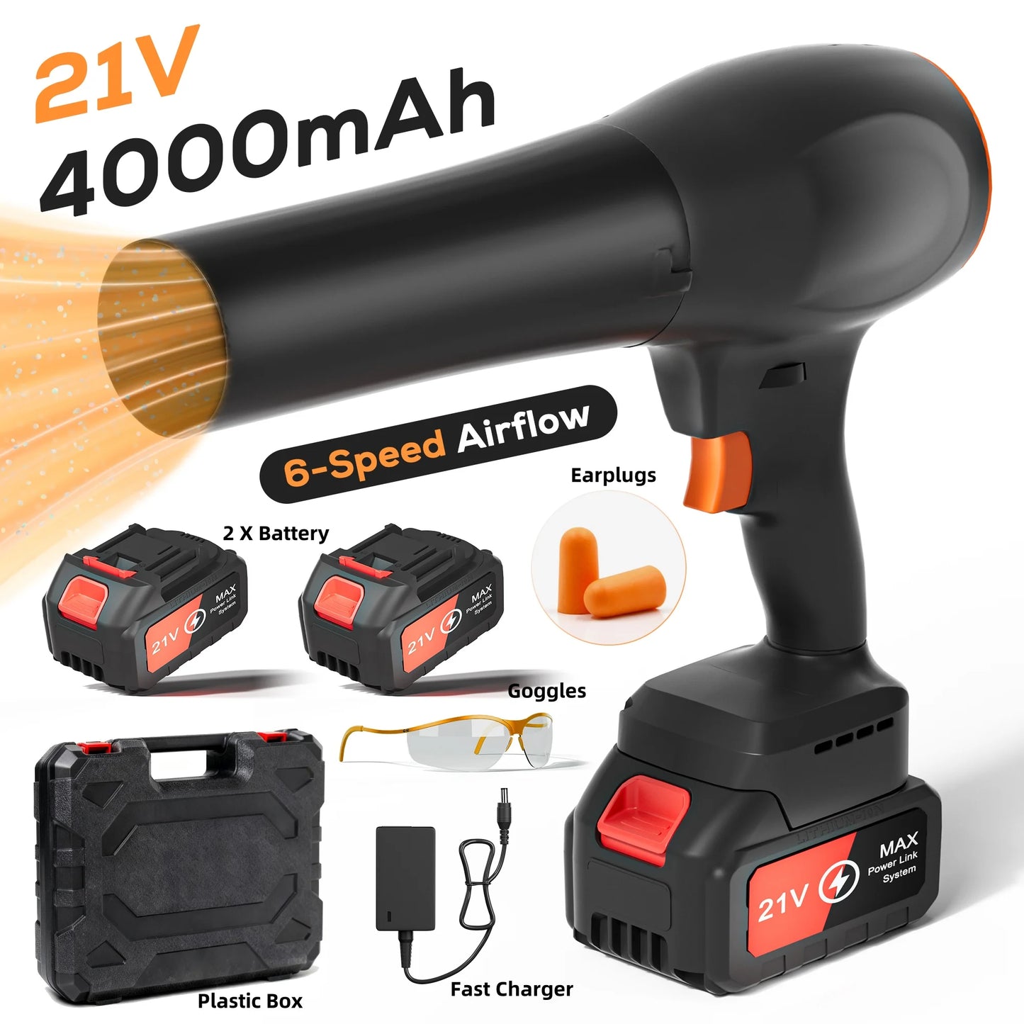 MUTAK Cordless Leaf Blower, Portable Handheld Dust Cleaner