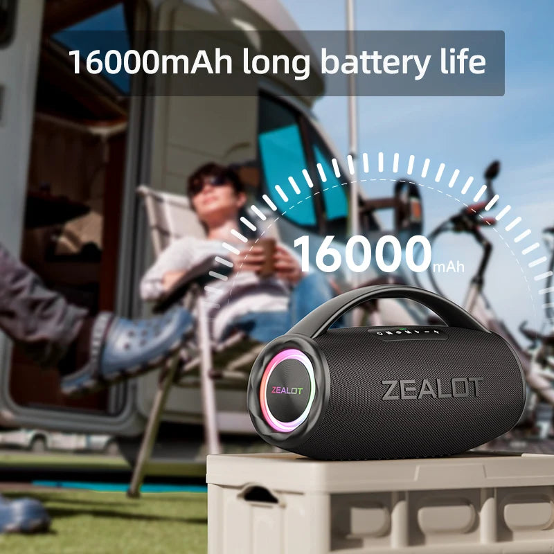 Zealot-S97 80W High Power Bluetooth Speaker Portable RGB c
