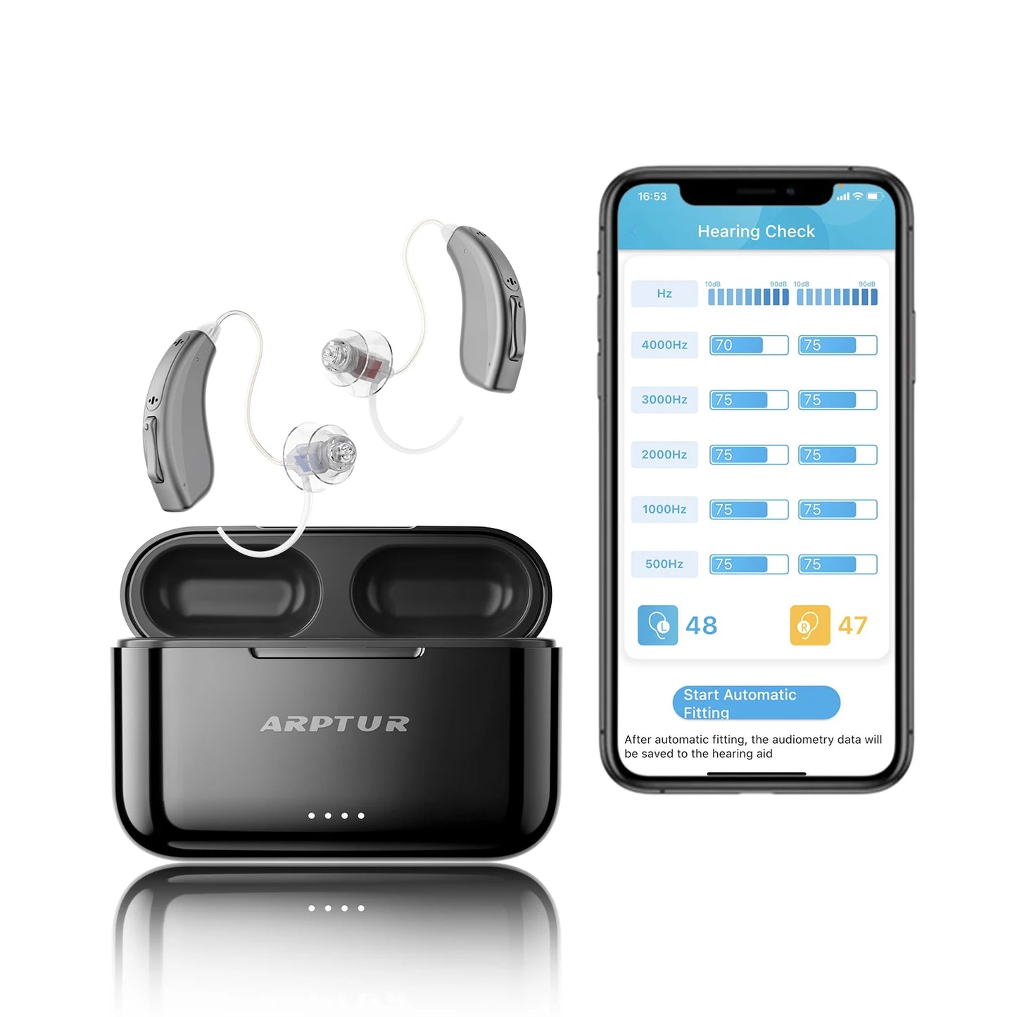 Bluetooth Hearing Aids for Seniors Rechargeable