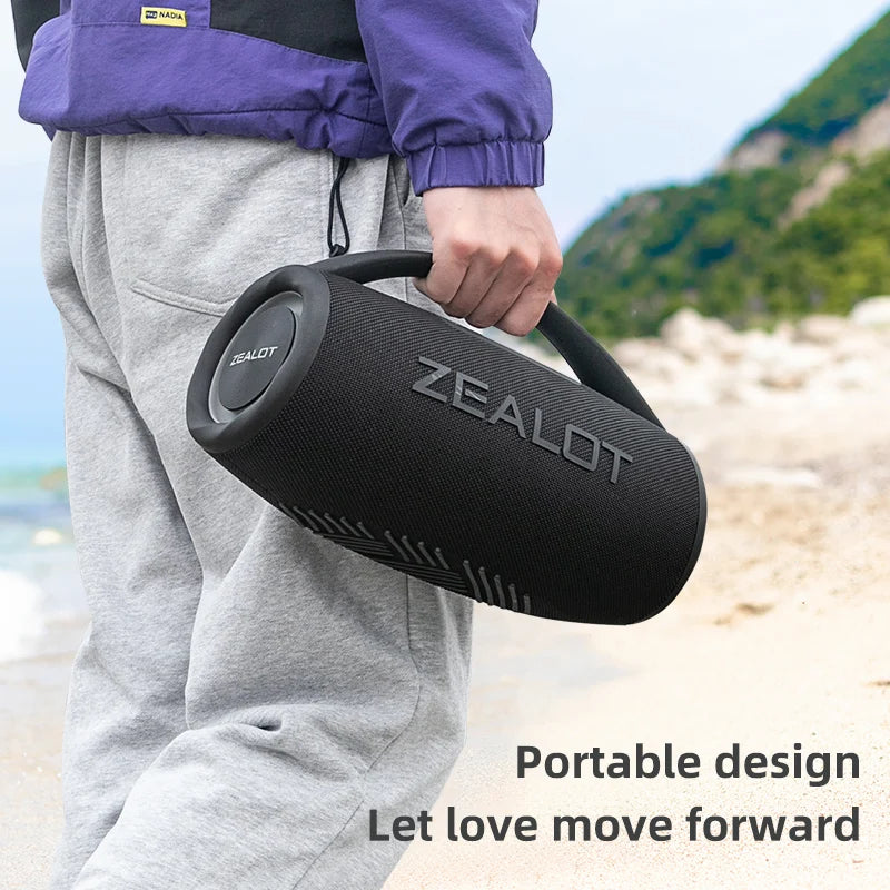 Zealot-S97 80W High Power Bluetooth Speaker Portable RGB c
