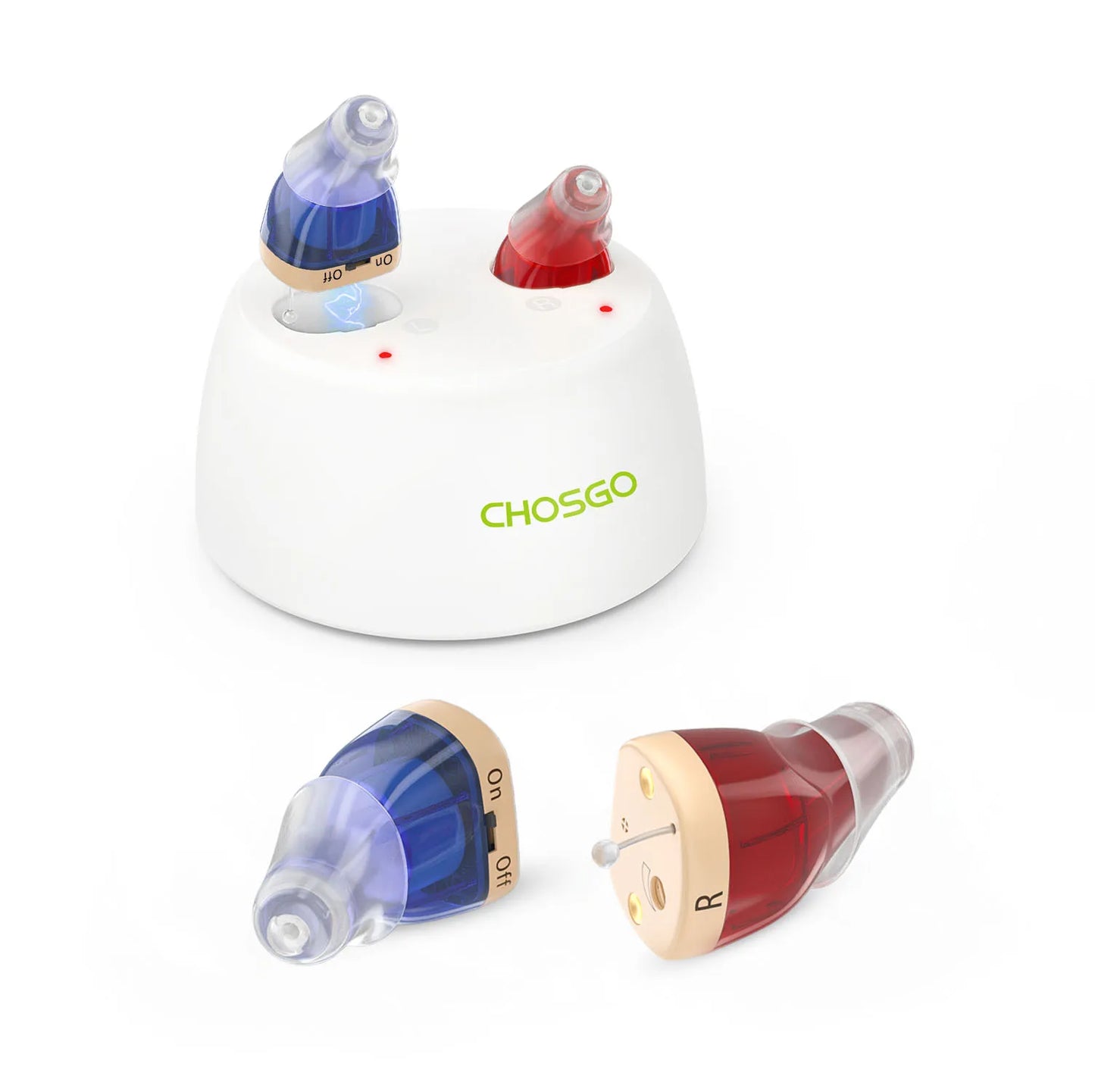 CHOSGO Hearing Aids Rechargeable With Noise Cancelling