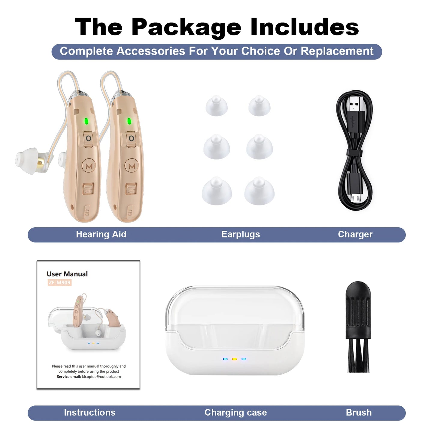 K&FCOPTEE Rechargeable Hearing Aids For Seniors