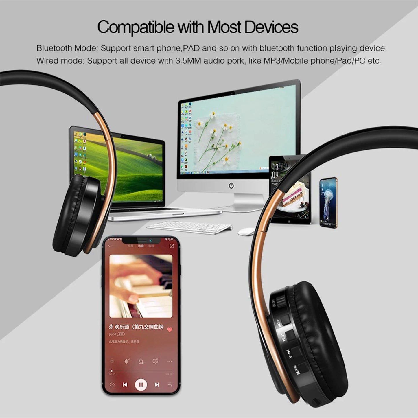 CATASSU 2023 Upgrading Wireless Bluetooth Headphones