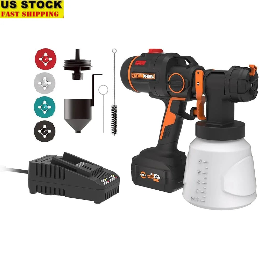 WORX NITRO Cordless Paint Sprayer 20V Battery