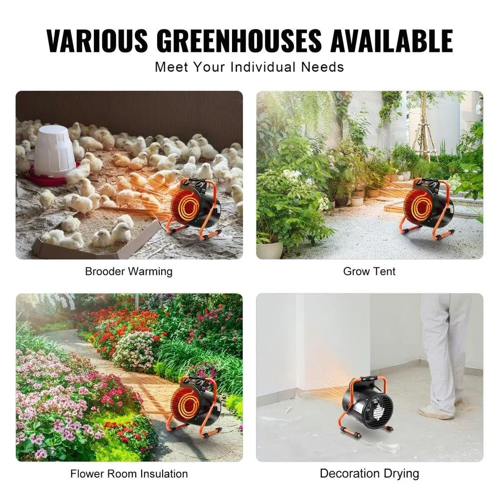 1500W Greenhouse Heater Fast Heating