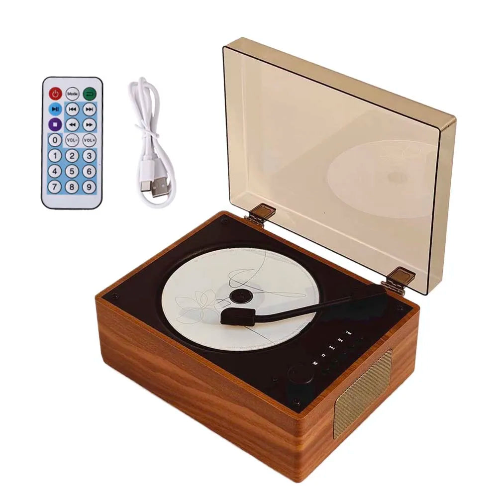Portable CD Player Rechargeable Remote Control Home Music Player