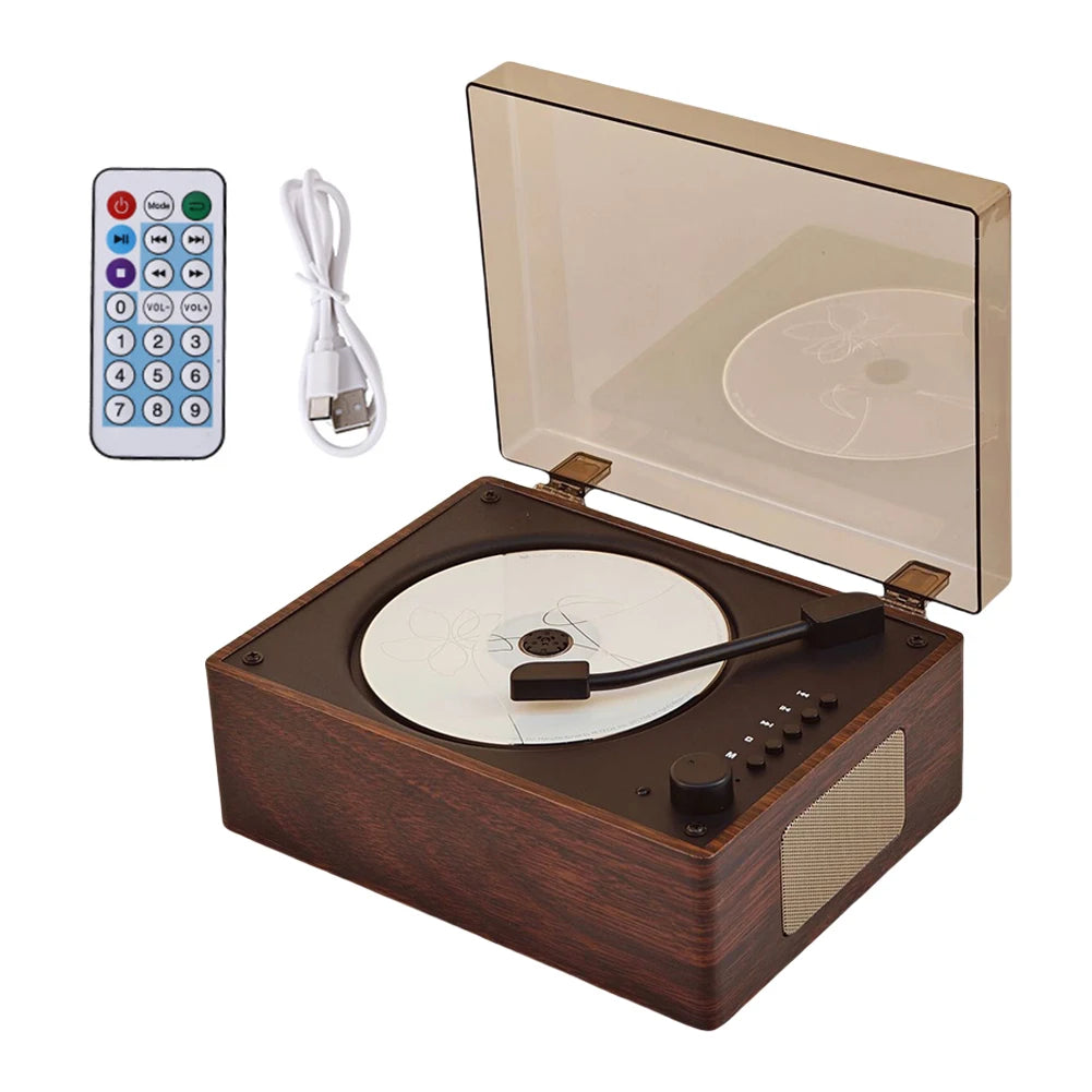 Portable CD Player Rechargeable Remote Control Home Music Player