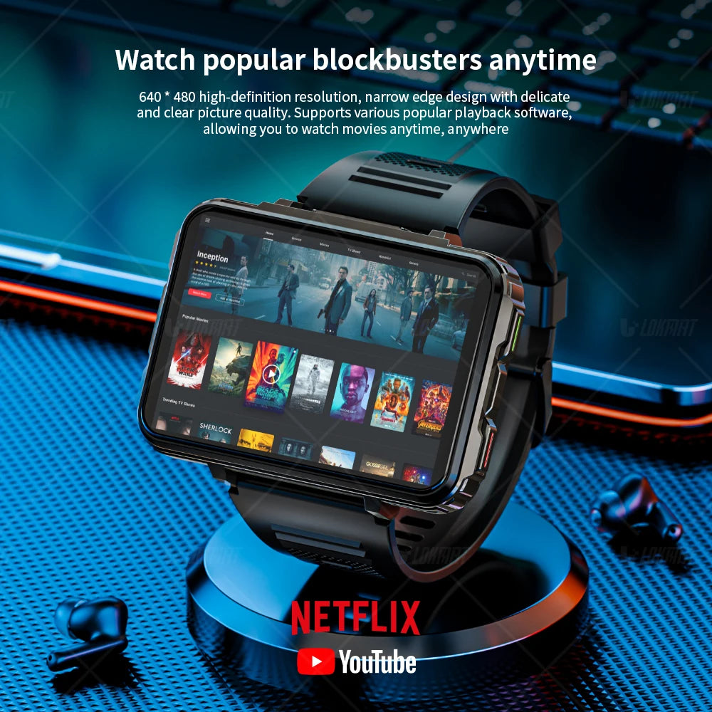 LOKMAT APPLLP 5 MAX Android Watch Phone, Square Big Screen