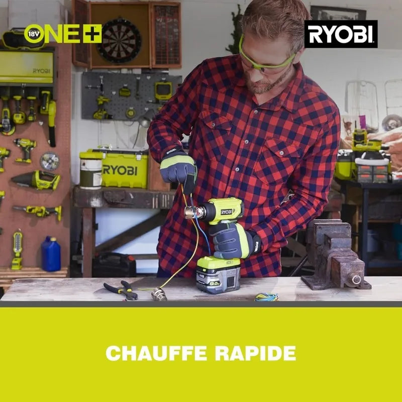Ryobi R18HG-0 Heat gun Battery 18V ONE+ 470°C (878°F) 170lt/min (Body only)